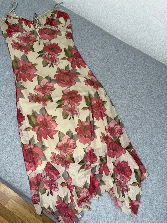 Justify Dresses & Skirts - Y2K Mesh Babydoll Midi Dress Medium Cami Floral Fairy Grunge Coquette Woodland
